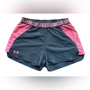 Under Armour Women's Athletic Shorts in Black and Pink